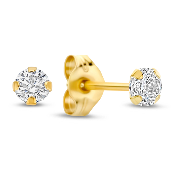 Ohrstecker Zirkonia Ø 3,0mm Gold 585/000