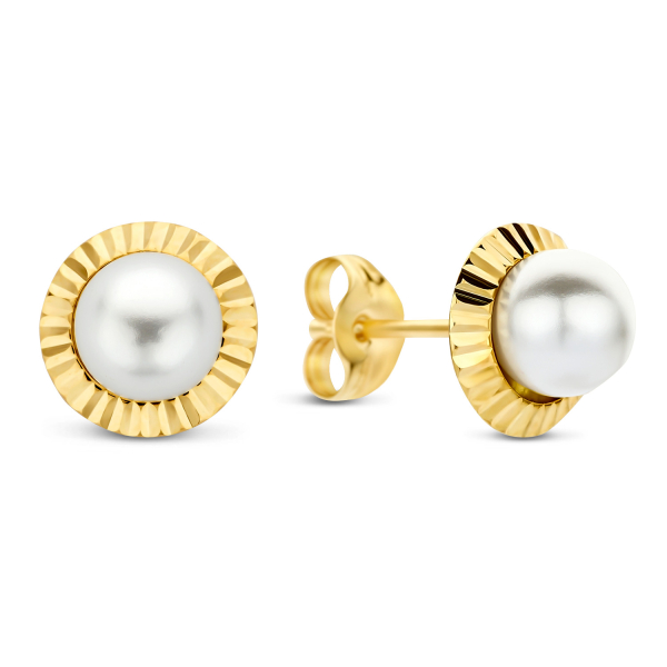 Ohrstecker Süßwasser-Zuchtperle 4,5 - 5,0mm Gold 585/000