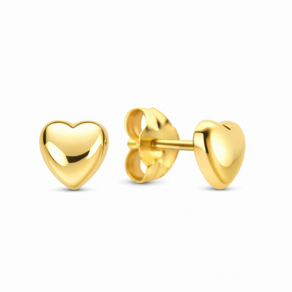 Ohrstecker Herz 4,4 mm Gold 585/000