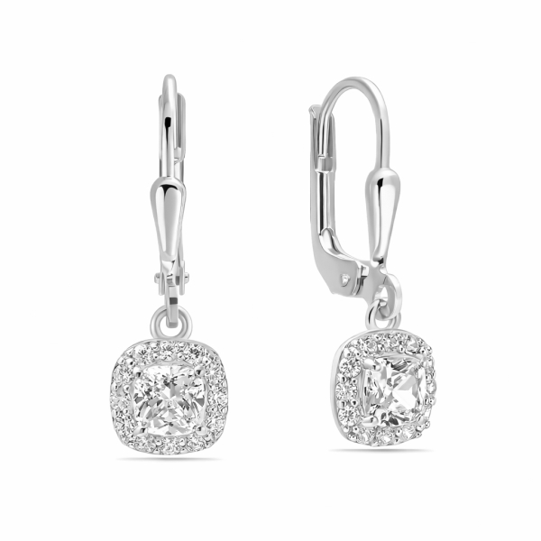 Ohrhänger 26 Zirkonia Silber 925/000 rhodiniert