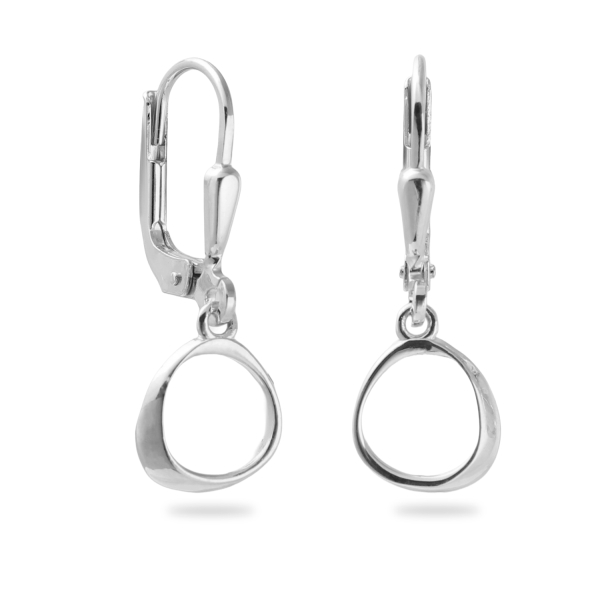 Ohrhänger Organic Style Silber 925/000 rhodiniert
