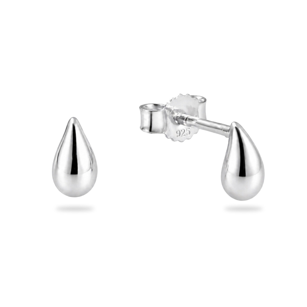 Ohrstecker Drop 6mm Silber 925/000 rhodiniert