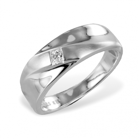 Ring mit Zirkonia - Silber 925/000