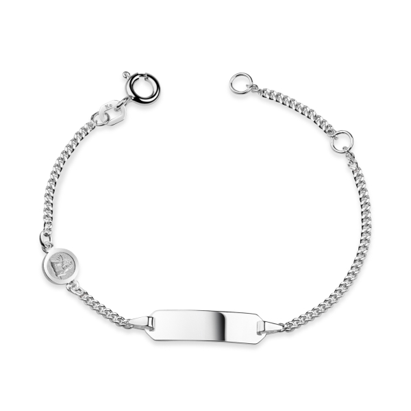 ID-Schildarmband mit Engel - Silber 925/000