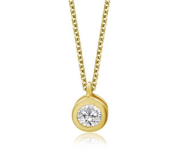 Collier mit Zirkonia 3mm Silber 925/000