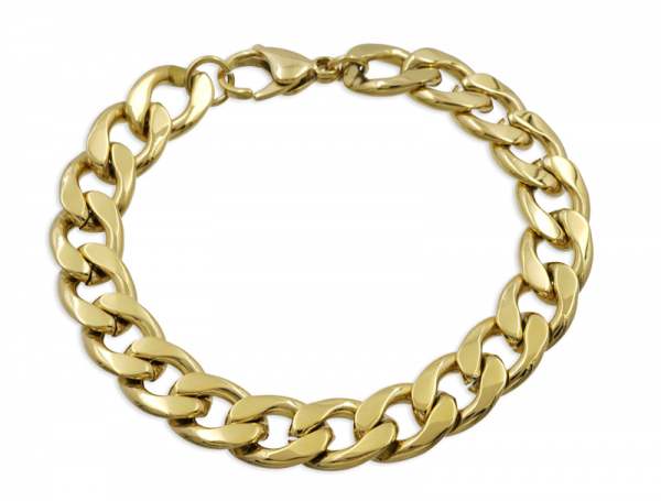 CHUNKY CHAIN 11.0mm breit Edelstahl PVD-Vergoldung