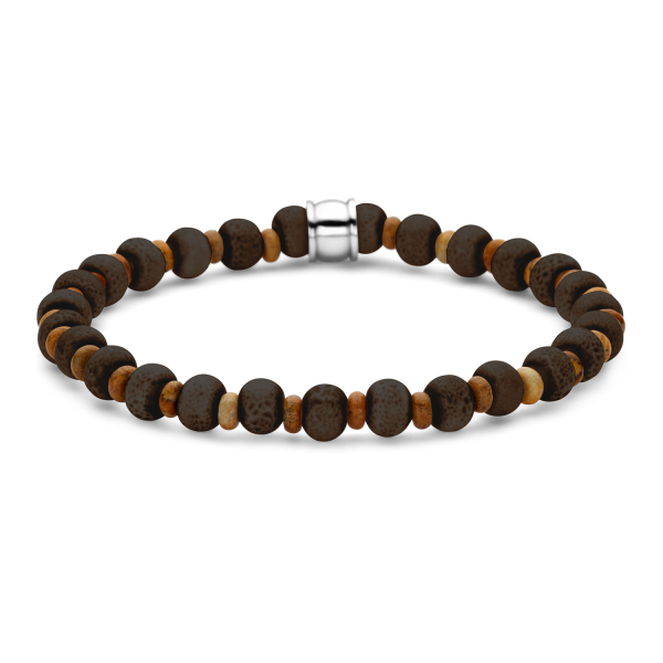 Frank 1967 Armband brauner Keramikstein 6mm breit