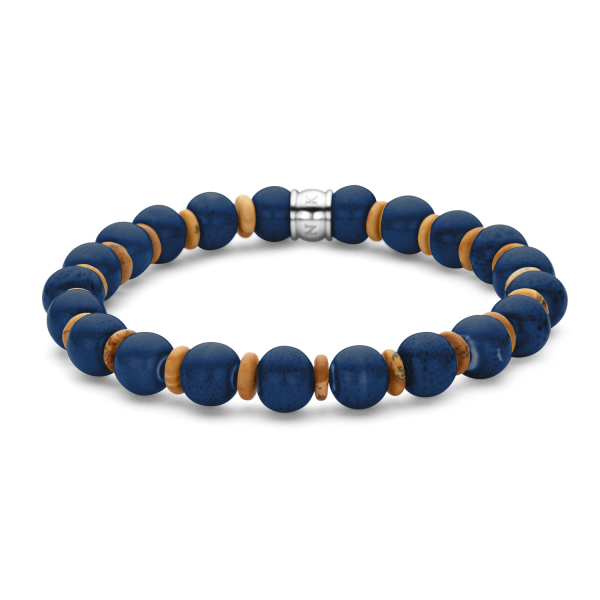 Frank 1967 Armband blauer Keramikstein 8mm breit