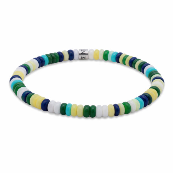 Frank 1967 Armband Disc Beads Multicolor Edelstahl IPS