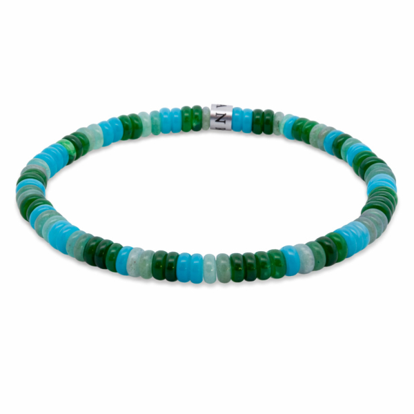 Frank 1967 Armband Disc Beads Multicolor Edelstahl IPS