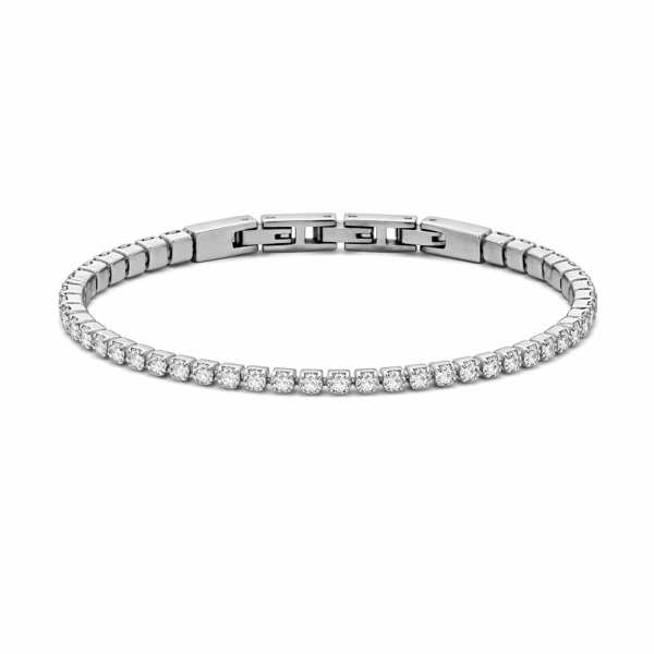 Frank 1967 Armband mit Zirkonia Ø 3mm Edelstahl IPS