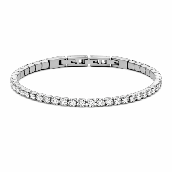 Frank 1967 Armband mit Zirkonia Ø 4mm Edelstahl IPS