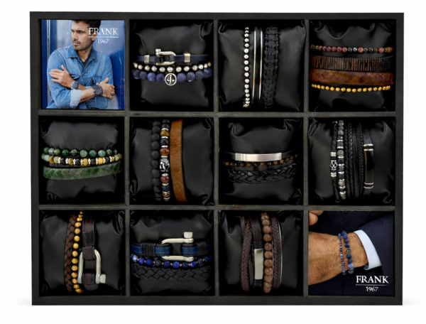 Frank1967 Display aus Holz mit 12 Fächer