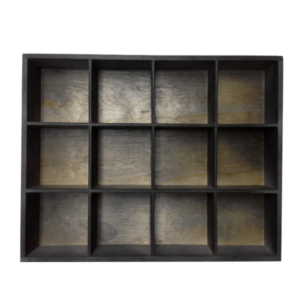 Preview: Frank1967 Display aus Holz mit 12 Fächer