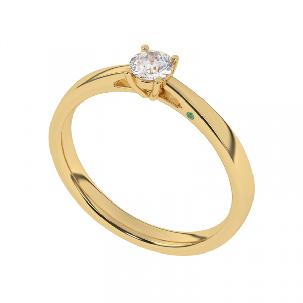 Diamo Diamonds Damenring mit Brillant 0,30 ct. Gelbgold 585/000