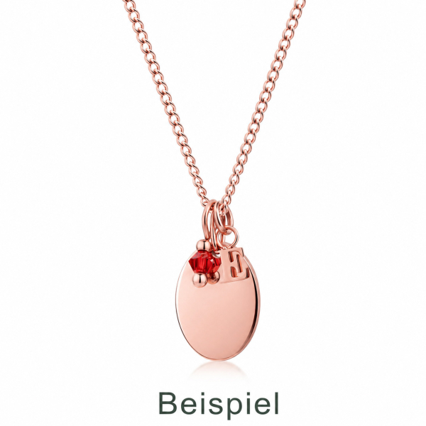 Anhänger Geburtssteine / Monatssteine mit facettierte Glasperlen 3 mm Edelstahl IPR