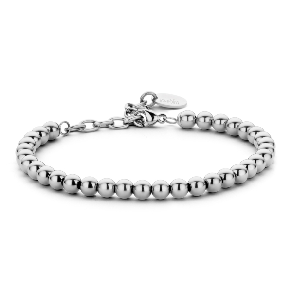 Lovebird Kugelarmband 5mm breit Edelstahl