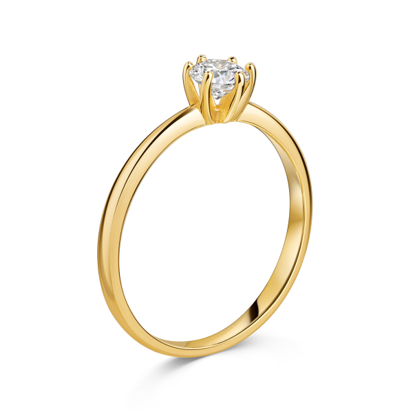 Lovebird Damenring mit Lab Grown Brillant 0,40 ct. Gelbgold 585/000