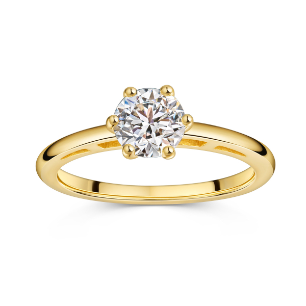 Lovebird Damenring mit Lab Grown Brillant 1,00 ct. Gelbgold 585/000