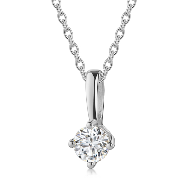 Lovebird Anhänger mit Lab Grown Brillant 0,20 ct. Weißgold 585/000
