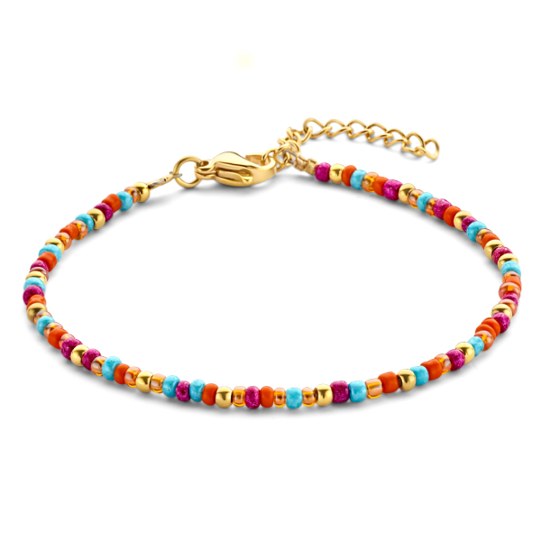 Lovebird Armband Multi-Color Edelstahl IPG