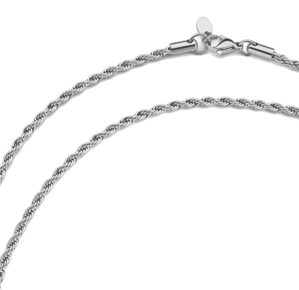 Lovebird Zopfkette Edelstahl