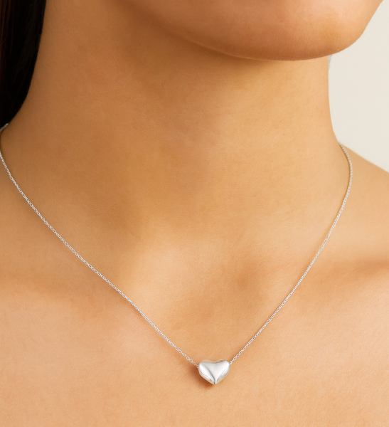 Lovebird Collier Herz Edelstahl