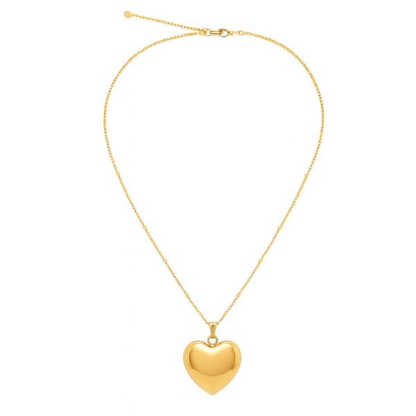 Lovebird Collier mit Anhänger Herz Edelstahl IPG