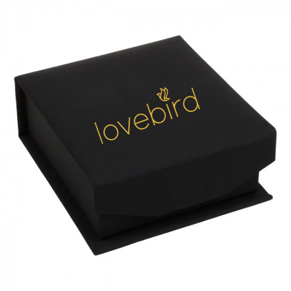 Lovebird Klappcreolen mit Brillant 0,11 ct. Gold 585/000