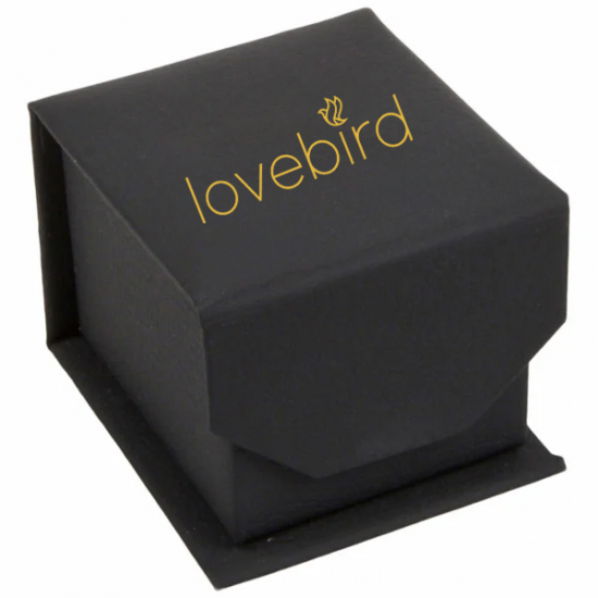Lovebird Memory Ring mit 17 Zirkonia Gold 333/000