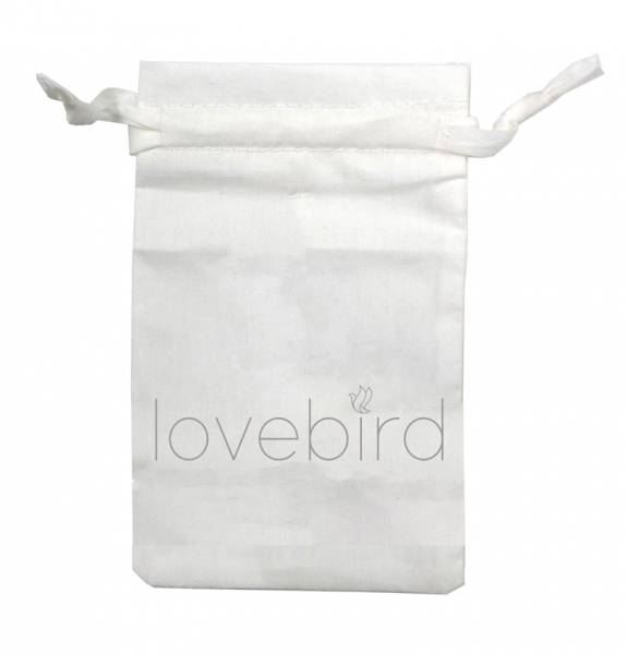 Lovebird Kugelkette 38+7cm mit Gravurplatte Edelstahl