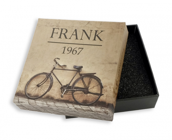 Frank 1967 Armband Lavastein 8mm breit Edelstahl