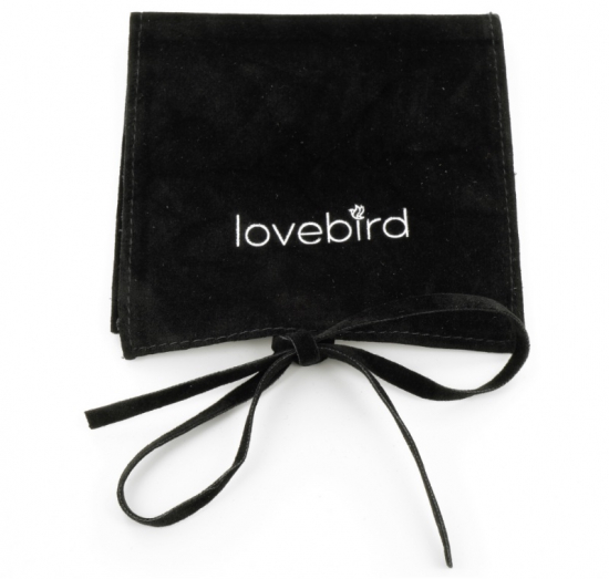 Lovebird Charm-Armreif Edelstahl IPS