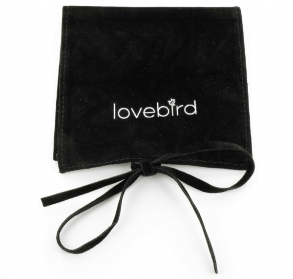 Lovebird Armband mit Platte/Herz Edelstahl IPR