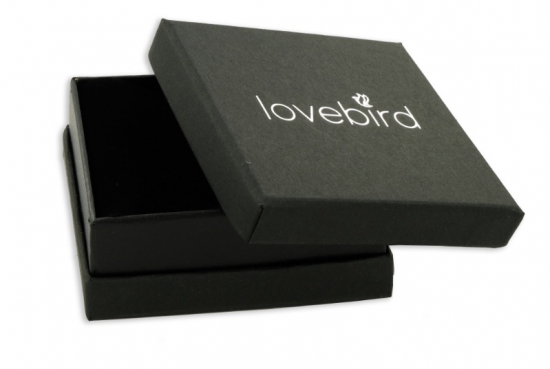 Lovebird Ohrstecker mit Zirkonia 101 Facetten 6mm Silber 925/000