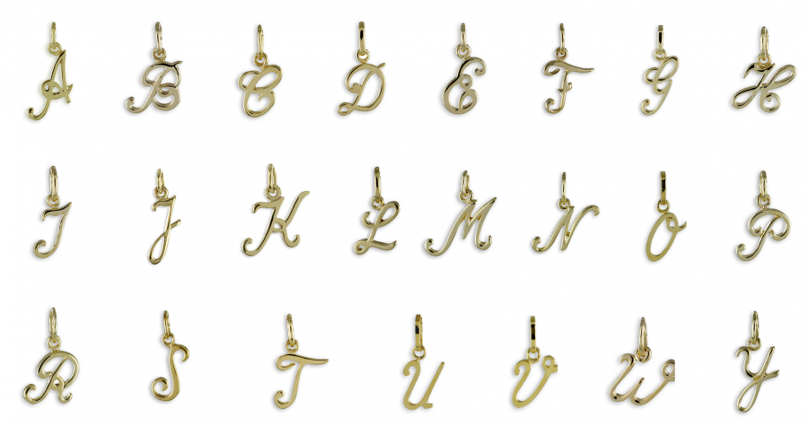 Buchstabenanhänger - Gold 333/000