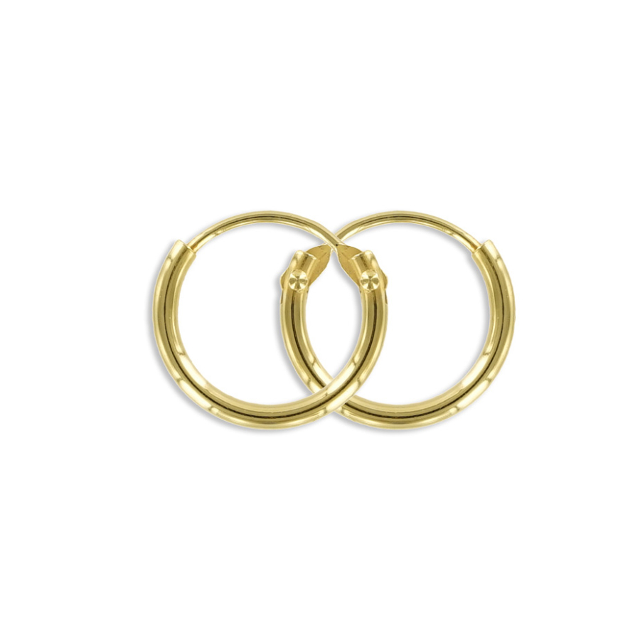 Creolen 1.2/9mm Silber 925/000 vergoldet