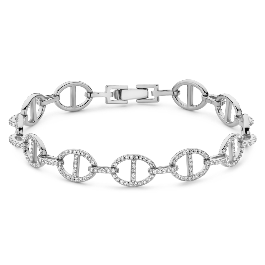 Armband mit Zirkonia Silber 925/000 rhodiniert