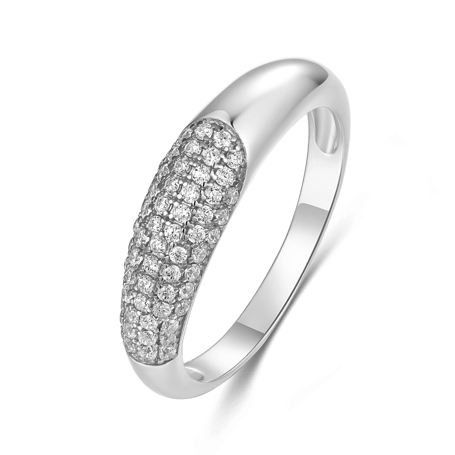 Ring Zirkonia Silber 925/000 rhodiniert
