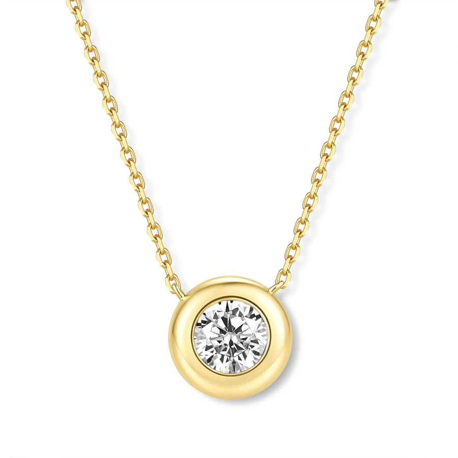 Collier 925 Silber 45 cm, verstellbar auf 42 und 40 cm, mit Anhänger Zirkonia, vergoldet oder rhodiniert