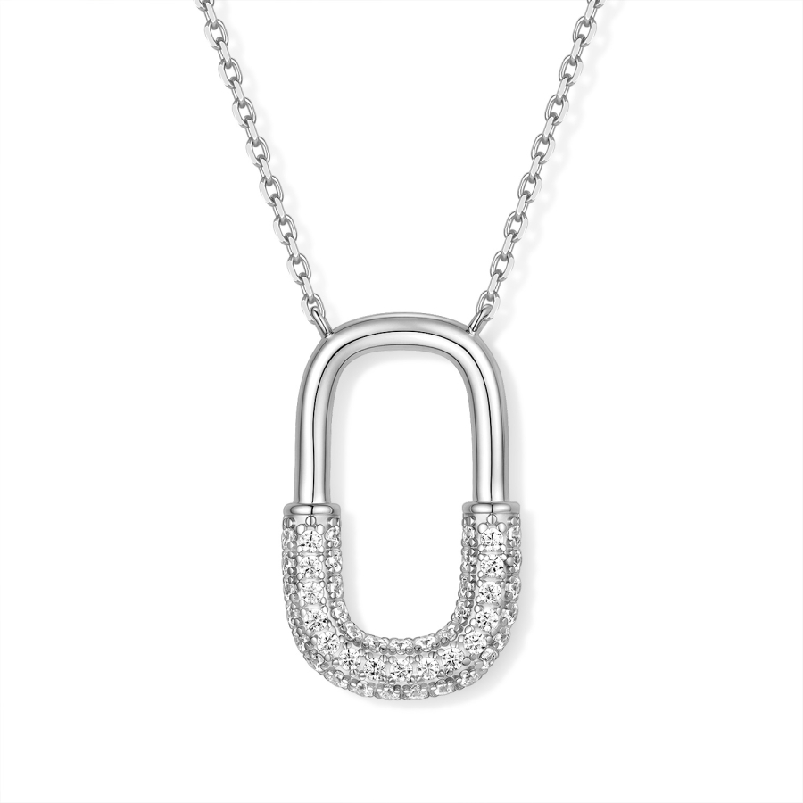 Collier Anhänger Zirkonia Silber 925/000 rhodiniert