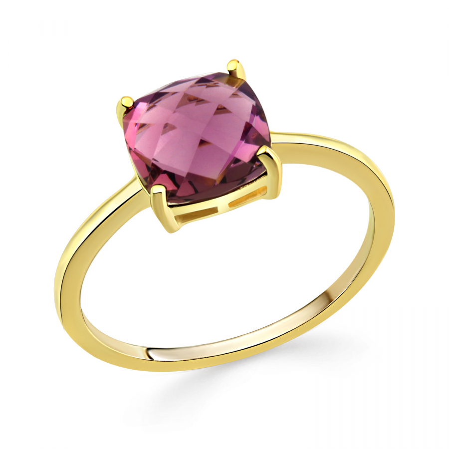 Damenring mit Amethyst 8x8mm Gold 333/000