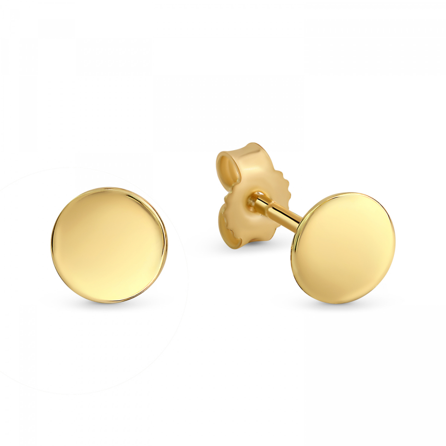 Ohrstecker Dot Ø 6mm Gold 333/000