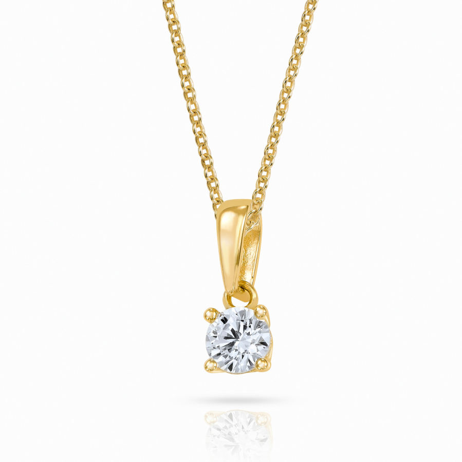 Anhänger Solitär Zirkonia Gold 333/000