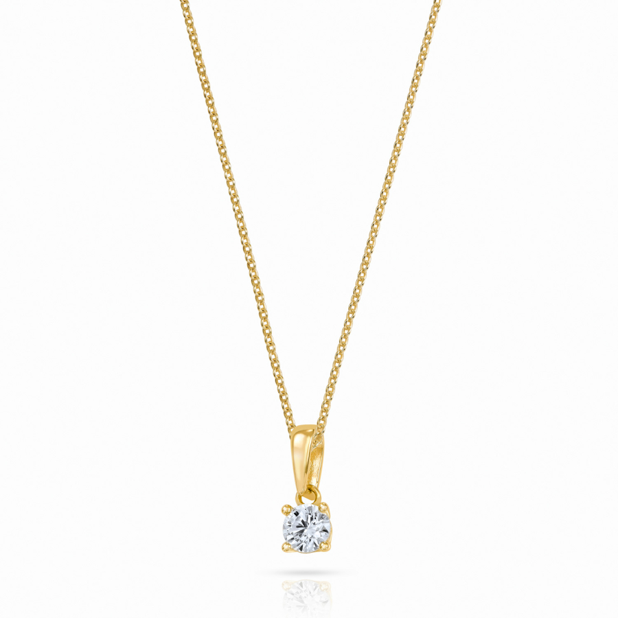 Anhänger Solitär Zirkonia Gold 333/000