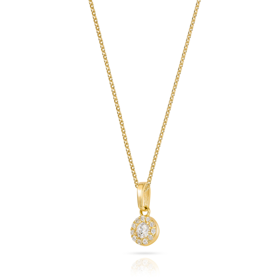 Anhänger 12 Zirkonia Gold 333/000