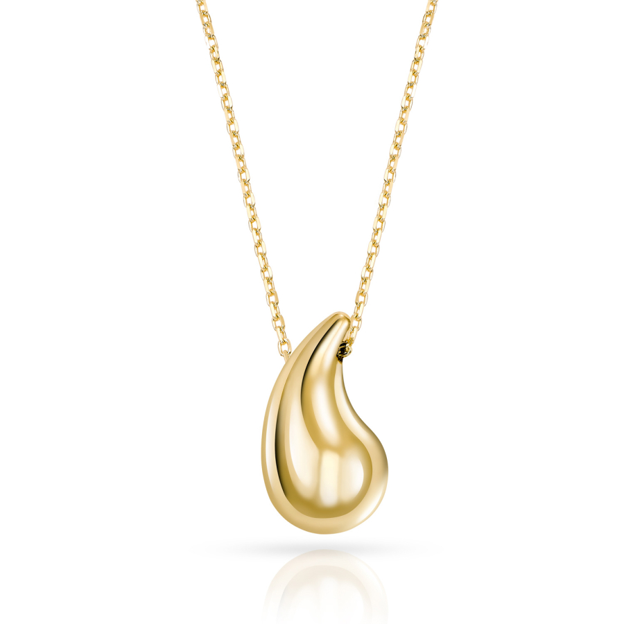 Collier Anhänger Tropfen Gold 333/000