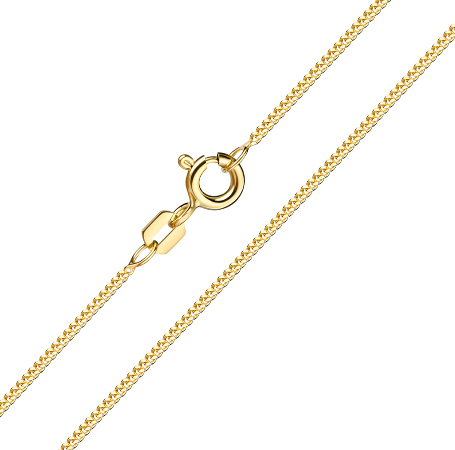 Panzerkette 1.8mm breit leicht gefertigt Gold 333/000