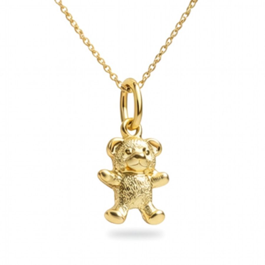 Anhänger Teddy 9,5mm Gold 333/000