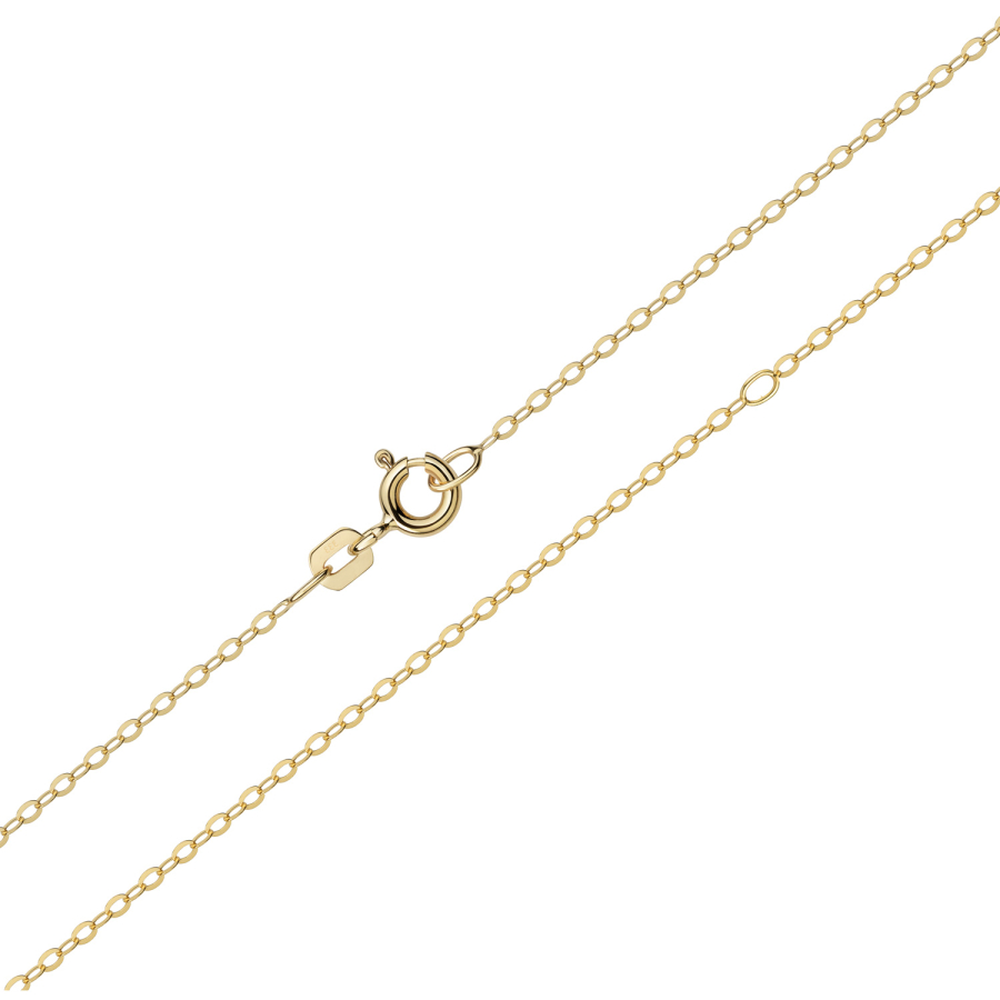 Ankerkette flach 1,4 mm breit 42/45cm lang Gold 333/000